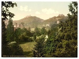 Thuringia Gallery: View on the Wartburg, I. Wartburg, Thuringia, Germany