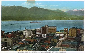 Vancouver Prints: View of waterfront, Vancouver, British Columbia, Canada Date: 1929