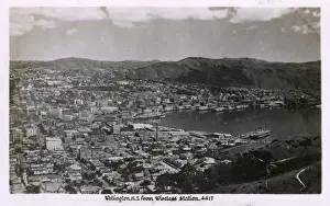 View of Wellington, New Zealand from the Wireless Station