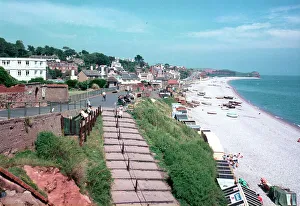 Budleigh Prints: View from West Cliff, Budleigh Salterton