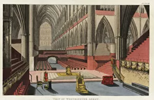 Images Dated 6th June 2019: View of Westminster Abbey, 1821