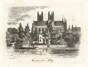 Antiquary Prints: View of Westminster Abbey, London, 1807