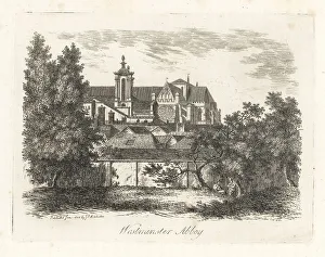 Antiquary Prints: View of Westminster Abbey, London, 1807