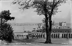 Weymouth Prints: View of Weymouth from the Nothe Gardens