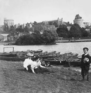 View of Windsor Castle from across the River Thames