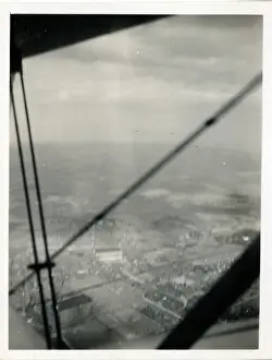 View from World War Two Biplane, England