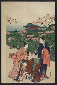 Ueno Prints: Viewing cherry blossoms at Ueno