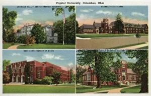 Four views, Capital University, Columbus, Ohio, USA
