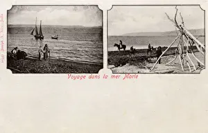 Dec17 Prints: Two Views of the Dead Sea, Palestine