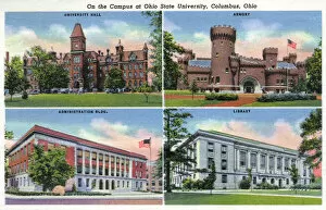 Crenellation Gallery: Four views, Ohio State University, Columbus, Ohio, USA