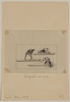 Carpenters Prints: Two views of a paper lantern, full and with the paper collap