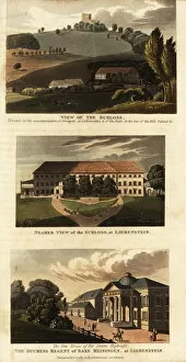 Images Dated 11th June 2019: Views of the spa town of Bad Liebenstein, Germany, 1817
