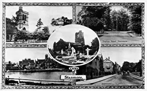 Harrow Prints: Five views of Stanmore, Middlesex