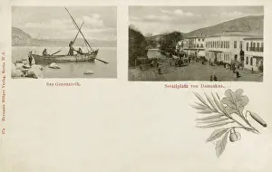 Seraglio Prints: Views of Syria - Seraglio Square, Damascus - Sea of Nazareth