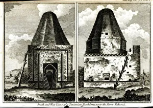 Images Dated 27th February 2020: Views of Tartarian Koschkena Temple, nr River Tahusak