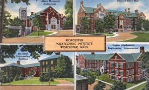 Higgins Collection: Four views of Worcester, Massachusetts, USA