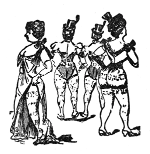 Images Dated 3rd August 2017: Vignette design, Mexican women in their underwear