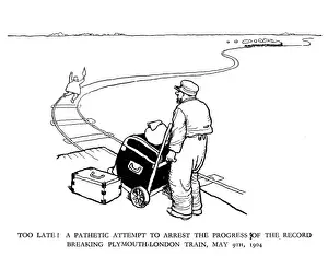 Vignette illustration, Railway Ribaldry by W Heath Robinson