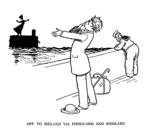 Vignette illustration, Railway Ribaldry by W Heath Robinson