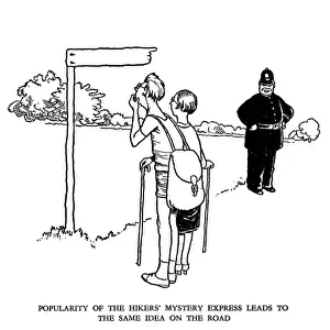 Vignette illustration, Railway Ribaldry by W Heath Robinson