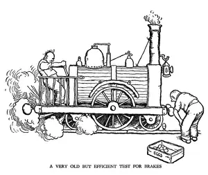 Vignette illustration, Railway Ribaldry by W Heath Robinson