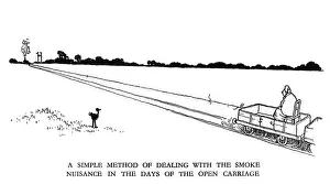 Vignette illustration, Railway Ribaldry by W Heath Robinson
