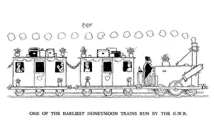 Vignette illustration, Railway Ribaldry by W Heath Robinson
