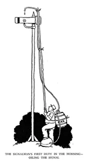 Vignette illustration, Railway Ribaldry by W Heath Robinson