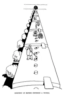 Vignette illustration, Railway Ribaldry by W Heath Robinson