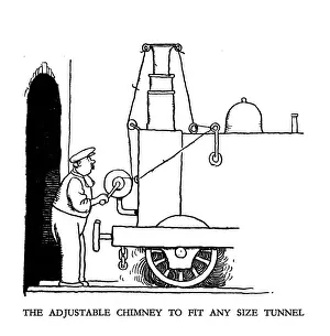 Vignette illustration, Railway Ribaldry by W Heath Robinson