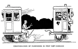 Vignette illustration, Railway Ribaldry by W Heath Robinson