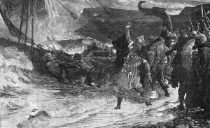 Dicksee Prints: VIKING FUNERAL /DICKSEE