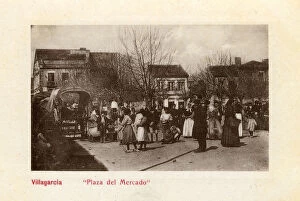 Pontevedra Collection: Vilagarcia de Arousa, Pontevedra, Galicia, Plaza del Mercado