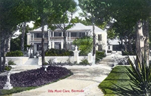 Verandah Gallery: Villa Mont Clare, Bermuda. Date: circa 1905