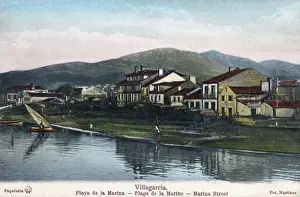Municipality Prints: Villagarcia, Spain - Playa de la Marina (Marina Beach)