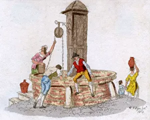 Images Dated 19th April 2018: AT THE VILLAGE WELL
