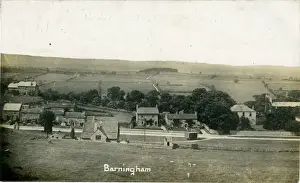Barnard Prints: The Village, Barningham, Richmond, England