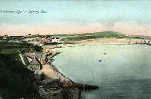 Totland Prints: The Village & Beach, Freshwater Bay, Isle of Wight