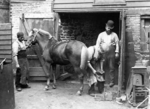 Blacksmith Collection: A Village Blacksmith early 1900s