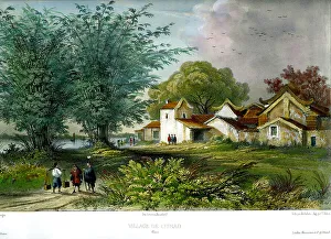 Vaillant Prints: Village of Chinao, China