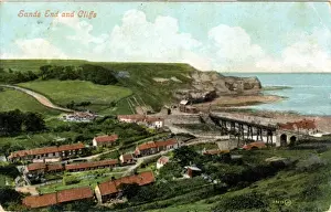 Sandsend Prints: The Village & Cliffs, Sandsend, Yorkshire