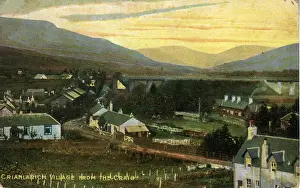 Stirlingshire Prints: The Village, Crianlarich, Stirlingshire