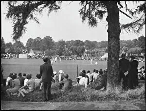 Spectators Collection: Village Cricket Match