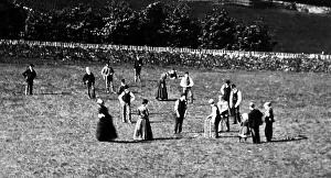 A village cricket match, early 1900s