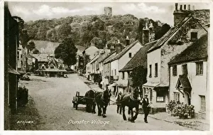 Dunster Prints: The Village, Dunster, Somerset