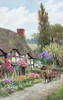 Villages Prints: Village of Elmley Castle, Worcestershire