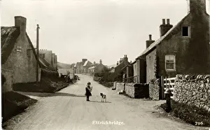 Selkirk Prints: The Village, Ettrickbridge, Selkirk, England