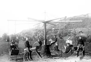 Fete Prints: A village fair children's roundabout, Victorian period