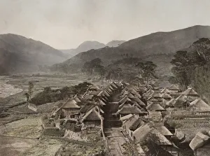 Rampart Prints: Village on the Hakone Road, Japan