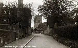 Langton Prints: The Village from Langton Road, Speldhurst, Kent